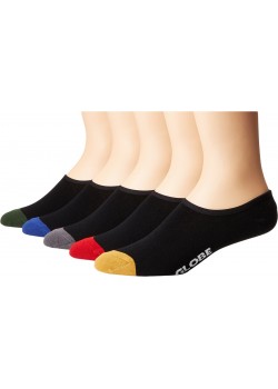 globe Dip Invisible Socks 5 Pack