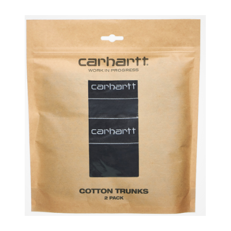 Carhartt Cotton Trunks Underwear - Pack De 2 - Black