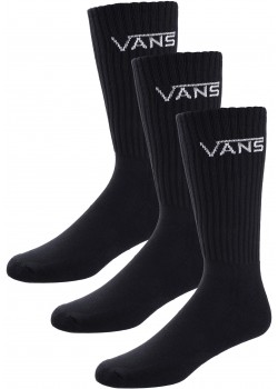 VANS Classic Crew Socks - Pack 3 - Black