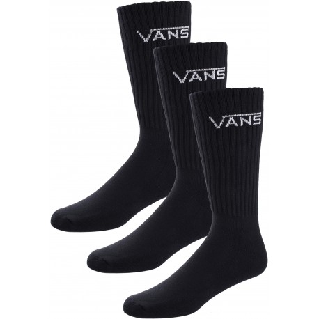 VANS Classic Crew Socks - Pack 3 - Black