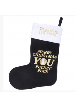 Rip N Dip Merry Christmas Stocking - Black