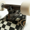Dusters Moto Checker Black / Off White Complete Longboard 37"