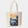 Canvas Graphic Tote - Natural