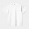 Carhartt Chase Tee - White / Gold