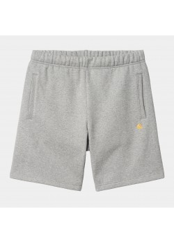 CARHARTT  Chase Sweat Short - Ash Heather / Gold