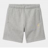 CARHARTT  Chase Sweat Short - Ash Heather / Gold