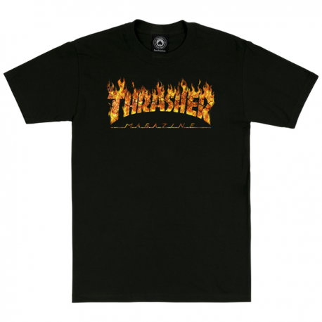 Thrasher Tee Inferno - Black