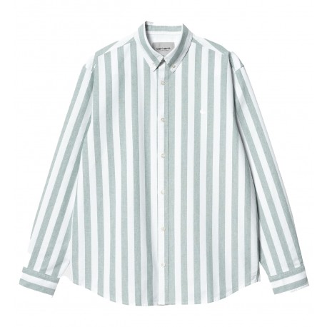 Carhartt Dillion Stripe Shirt - Chervil / White