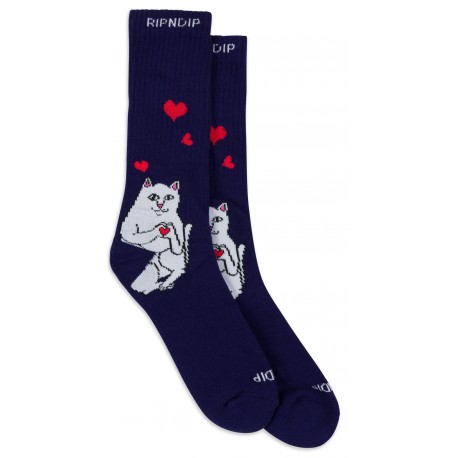 Rip N Dip Nermal Loves Socks - Navy