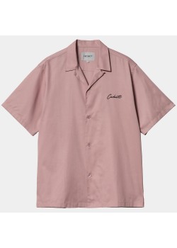 Carhartt Delray Shirt - Glassy Pink / Black