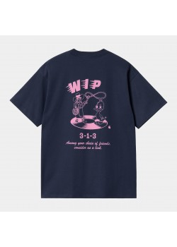 Carhartt Friendship Tee - Air Force Blue / Light Pink