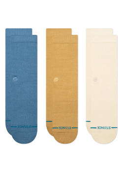 Stance Icon 3 Pack Paires - Cream - Pack 3 Paires