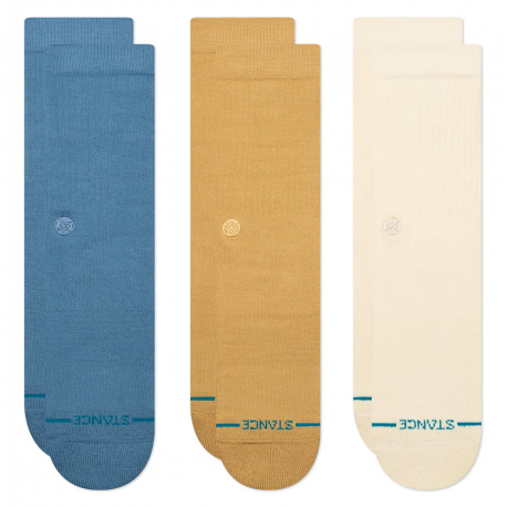 Stance Icon 3 Pack Paires - Cream - Pack 3 Paires