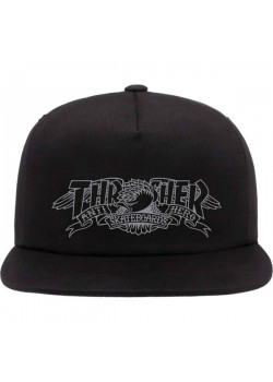 Thrasher Cap Snapback Mag Banner - Black