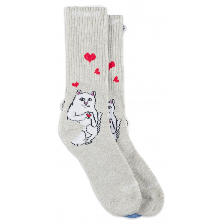 RIP N DIP Nermal Loves Socks - Ash Heather