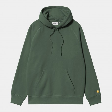 Carhartt Hooded Chase Sweat - Sycamore Tree / Gold