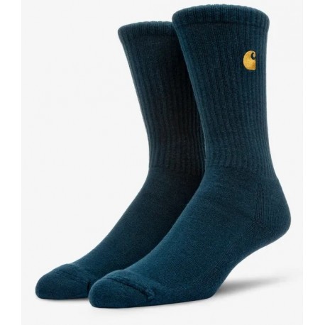 CARHARTT Chase Socks - Duck Blue / Gold