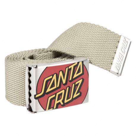 Santa Cruz Crop Dot Belt - Stone Grey