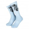 Santa Cruz Sommer Sparrow Socks - Crystal Blue  / White - Pack 2 Paires