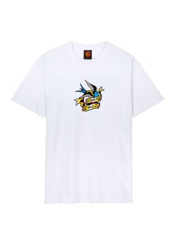 Santa Cruz Sommer Sparrow Front Tee - White