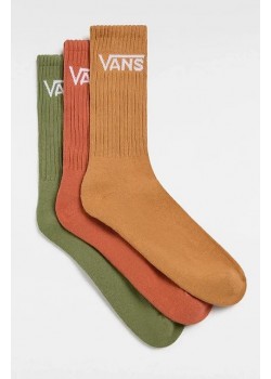 Vans Classic Crew Socks - Pack x3 - Brown Sugar