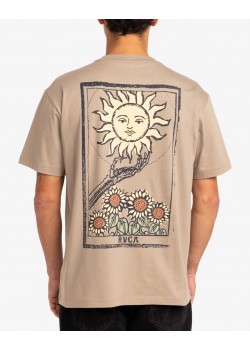 RVCA SUNFLOWER TARROT TEE - DARK KHAKI