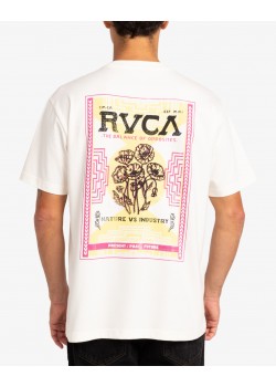 RVCA POPPIES TEE - ANTIQUE WHITE