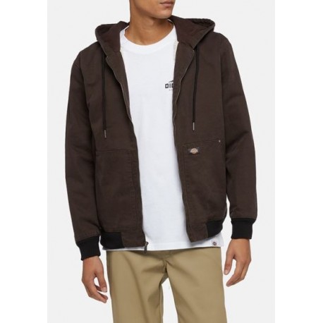 Dickies Hooded DC Jacket - Dark Brown