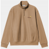 Carhartt Half Zip American Script Sweat - Peanut