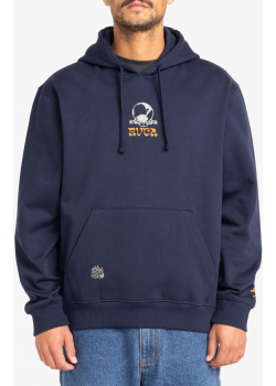 RVCA SCORCHED LANDS HOOD - NAVY