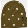 RVCA EMBROIDERED BEANIE - BROWN