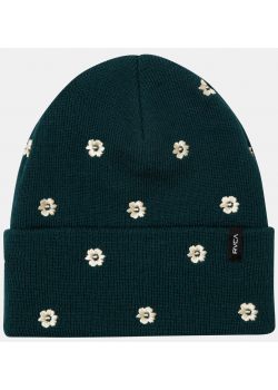 RVCA EMBROIDERED BEANIE - GREEN