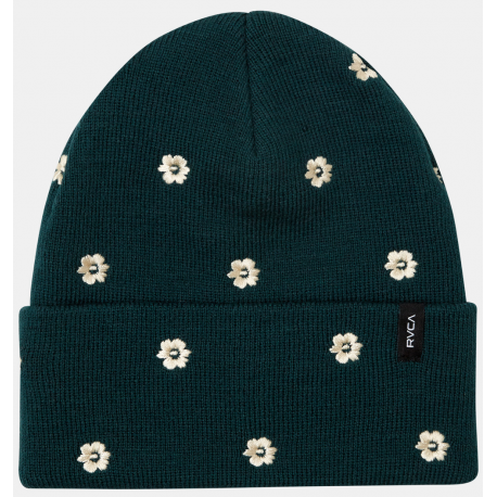 RVCA EMBROIDERED BEANIE - GREEN