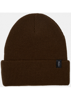 RVCA DAYSHIFT BEANIE - BROWN