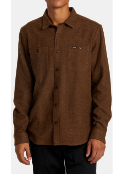 HARVEST NEPS FLANNEL SHIRT - BROWN