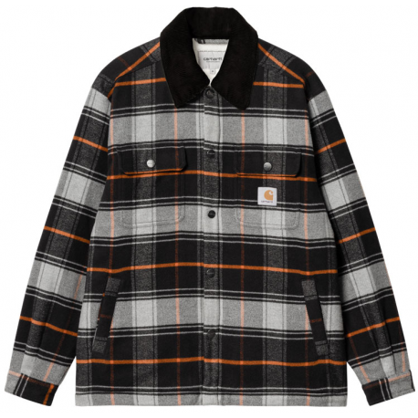 Carhartt Baris Shirt Jacket - Grey Heather / Black