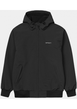 Hooded Sail Jacket - Black / White