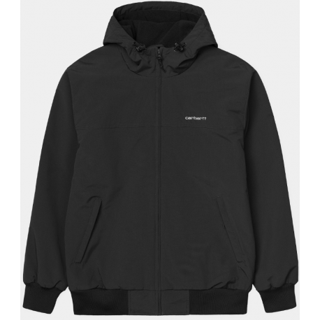 Carhartt Hooded Sail Jacket - Black / White