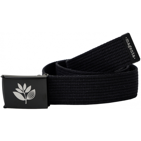 Magenta Plant Clip Belt - Black