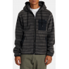 RVCA HAWTHORNE FLEECE HOODIE - GREY MULT