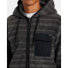 RVCA HAWTHORNE FLEECE HOODIE - GREY MULT