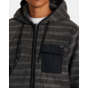 RVCA HAWTHORNE FLEECE HOODIE - GREY MULT