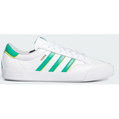 Adidas Nora - Cloud White / Court Green / Yellow