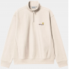 Carhartt Half Zip American Script - Moonbeam