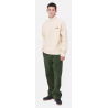 Carhartt Half Zip American Script - Moonbeam