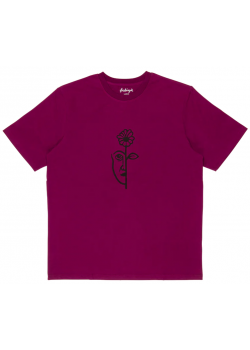 And Feelings Split Tee - Purple