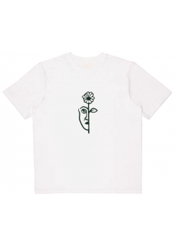 And feelings Split Tee - White