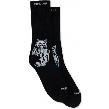 Rip N Dip Lord Skelly Socks - Black