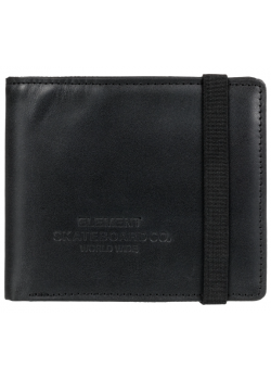 Element Strapper Leather Wallet - Black