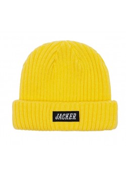 Jacker Team Logo Short Beanie - Yellow